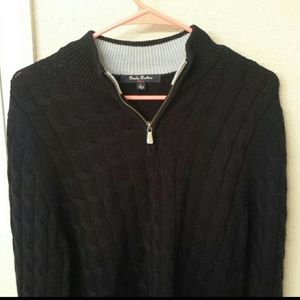 Brooks Brothers Fleece Quarter Zip Large Merino